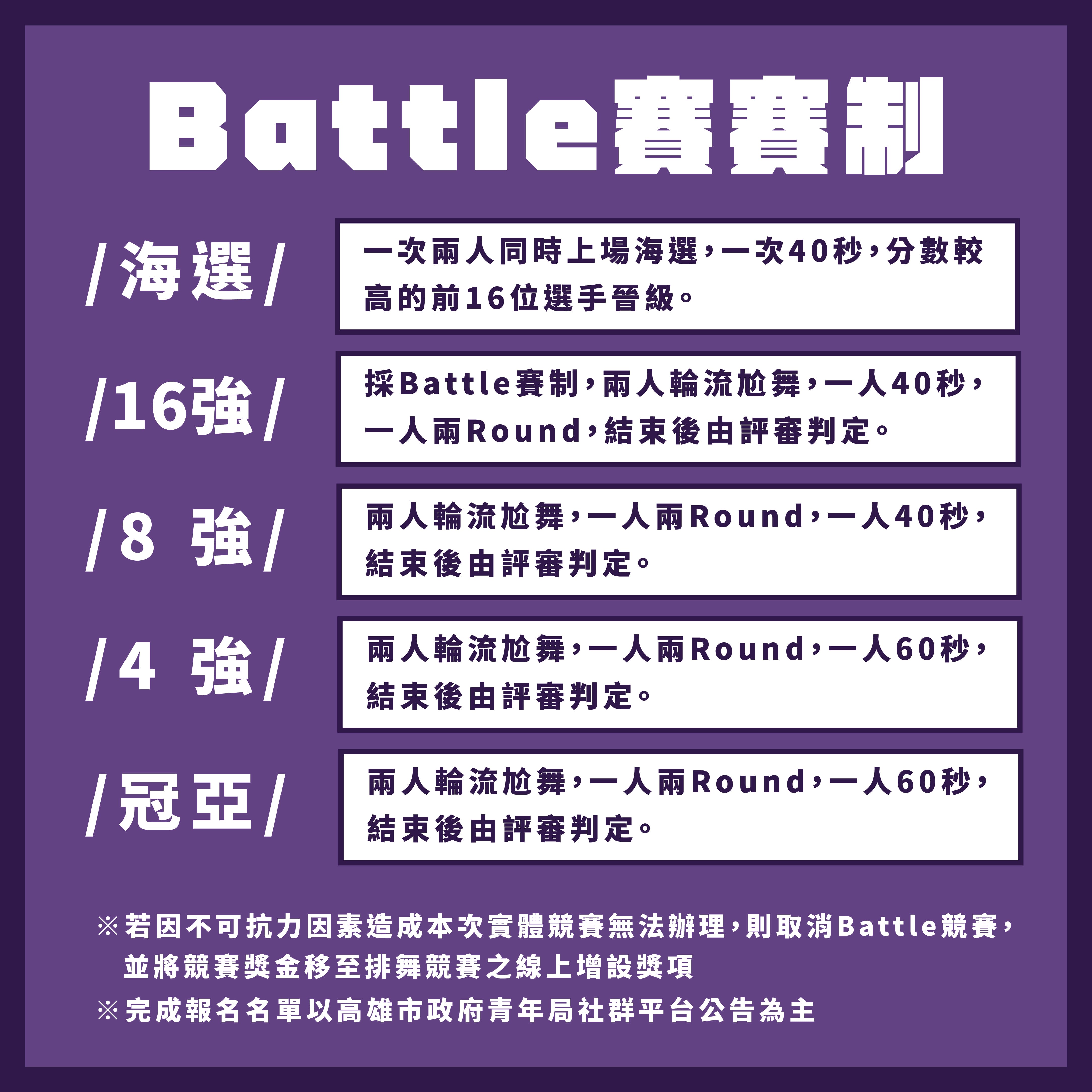 【2022雄爭舞鬥｜Battle競賽/KPOP即播即跳 報名開跑】的第2張圖片